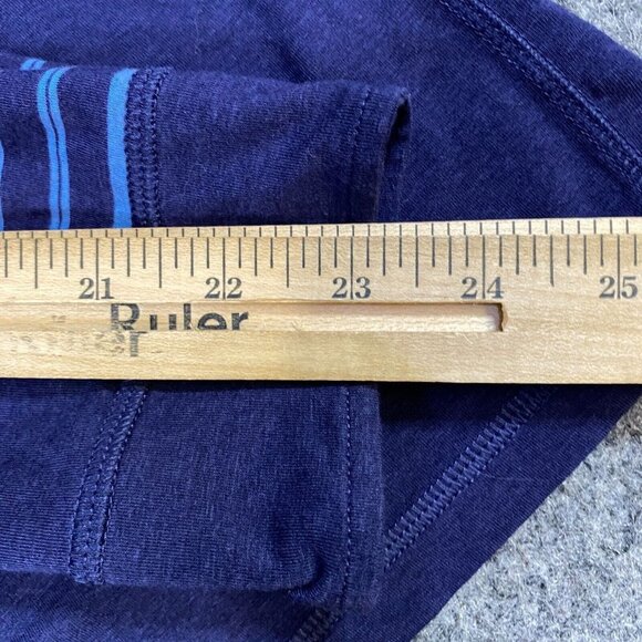 Tasc Shirt XL Blue Solid 1/4 Zip Pullover Long Sleeves Organic Cotton Bamboo - Picture 8 of 8